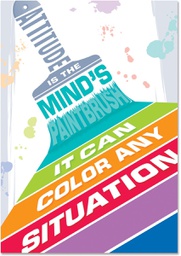 [CTPX0316] Attitude is the mind's paintbrush… Inspire U Poster ( 48cm x 33.5cm)