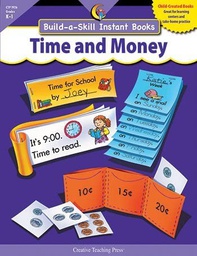 [CTP1926] Build-a-Skill Instant Books: Time and Money, Gr. K–1