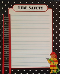 [CTPX5720] Fire Safety Chart ( 55cm x 43cm)