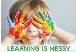 [CTPX7263] Learning is Messy STEM Inspire U Poster, Gr. PreK - 1 (48cm x 33.5cm)
