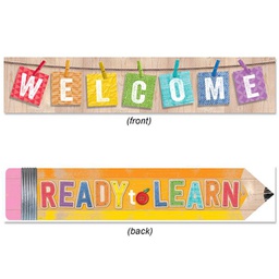 [CTPX8150] UPCYCLE  WELCOME 2-SIDED STYLE BANNER