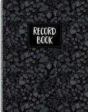 [CTPX8790] Black Foliage Record Book (9''x12'')(22.8cmx30.4cm)(30pgs)
