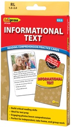 [EP63436] Reading Comprehension Practice Cards: Informational Text (Yellow Level)(54cards)