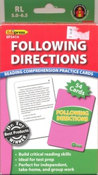 [EPX63414] Following Directions,Practice Cards (Green Level) 54 Cards