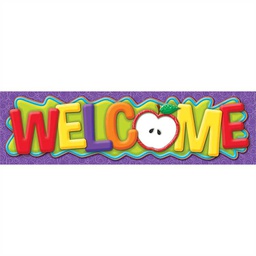 [EUX849007] COLOR MY WORLD WELCOME BANNER 45''x12''(114.3cmx30.4cm)