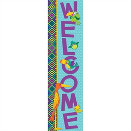 [EUX849030] YOU CAN TOUCAN WELCOME BANNER VERTICAL 45''x12''(114.3cmx30.4cm)