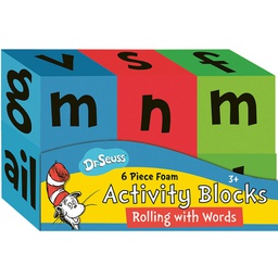 [EU867525] DR SEUSS FOAM ACTIVITY BLOCKS ROLLING w/WORDS MANIPULATIVES