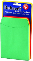 [HYG45675] Behavior Pockets 75 Pockets 25 each: Green, Yellow, Red