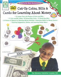 [KE847008] 140 Cut-Up Coins, Bills &amp; Cards Ready-to-Go Math Manipulatives