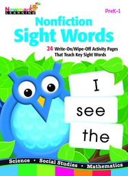 [NL4680] LEARNING FLIP CHARTS NONFICTION SIGHT WORDS WIPE-OFF (24pgs)