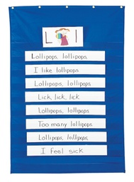 [P0020010] POCKET CHART STANDARD 34X50 BLUE