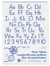 [P0074710] CHART TABLET 24X32 1.5 RULED 25CT - 12