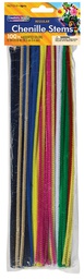 [PAC711201] STEMS 4mm ASST COLORS, 12IN 100 CT
