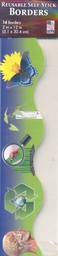 [PX0051675] Reusable Self-Stick Life  Borders  (5.1cm x 30.4cm)    (14CT- 12)