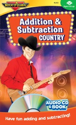 [RLX933] Rock 'N Learn Addition &amp; Subtraction Country Audio CD &amp; Book Ages 6 + (32 pg book)
