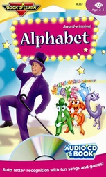 [RLX957] Alphabet CD &amp; Book          Build Letter, Fun Songs &amp; Games Ages 2-5  (32 pg book)