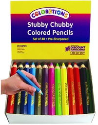 [STUBPEN] STUBBY CHUBBY COLOR PENCILS-48PCS