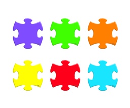 [T10805] Puzzle Pieces Mini Accents Variety pack (3''=7.5cm)(36 pcs)