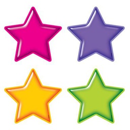 [T10968] Gumdrop Stars Accents Variety pack ( 36 pcs) 5.5'' (13.9cm)