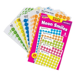 [T1942] Neon Smiles Sticker packet (25sheets)(2500stickers)