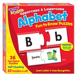 [T36010] Uppercase &amp; Lowercase Alphabet Puzzles (52pcs)