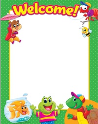 [T38460] Welcome Playtime Pals Chart 17''x22''(43cmx55cm)