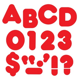 [T457] Red 4&quot; Casual Uppercase Letters (72pcs)