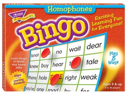 [TX6132] Homophones Bingo Build spelling &amp; Voc. Ages 9 &amp; up Play 8 ways (36cards)