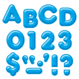 [T79504] Blue 4'' 3-D Uppercase Letters(72pcs)