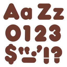 [T79904] Chocolate 4&quot; Casual Letters Combo (183pcs)