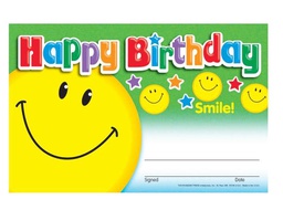 [T81018] Happy Birthday Smile Awards 14cmx 21.5cm(30 sheets)