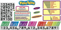 [T8182] Place Value Bulletin Board Set 77pcs up to 16''(40.6cm)