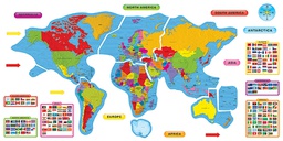 [T8259] Continents &amp; Countries B.B.SET (27pcs) 5.5' = 1.66m