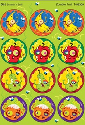 [T83309] Zombie Fruit STINKY STICKERS (4sheets)(48stickers)