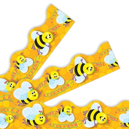 [T92047] Busy Bees Borders ( 2.25&quot; x 39&quot;)   (5.7cm x 99cm)   (12 strips)