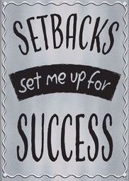 [TA67099] Setbacks set me up for success Poster 13.3''x19''(33.7cmx48.2cm)