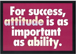 [TAX62681] For success, attitude is as important as ability.Poster (48cm x 33.5cm)
