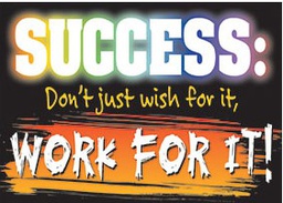 [TAX63223] Success-Don't just wish…Poster 13.3''x19''(33.7cmx48.2cm)