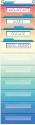 [TCR20842] Watercolor 10 Pocket File Storage Pocket Chart (14 x 58)