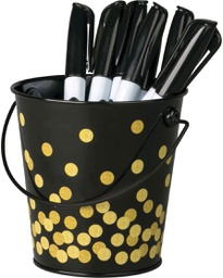 [TCR20975] Black Confetti Bucket