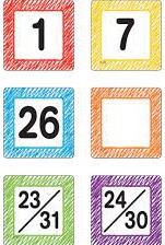 [TCR3426] SCRIBBLE Calendar Days (36/pkg)