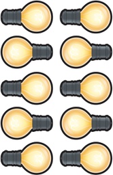 [TCR3557] White Light Bulbs Accents 6''(15.2cm)30pcs