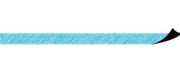 [TCRX77291] Aqua Scribble Magnetic Border 24&quot; x 1.5&quot;. 24 total feet ( 61 cm x 3.8 cm  7.3 m total)