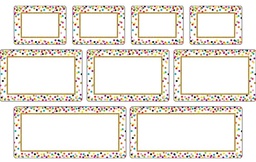 [TCR77325] Confetti Clingy Thingies Labels