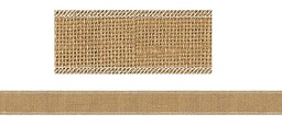 [TCRX77342] Burlap Clingy Thingies Borders sticks again and again (40.6 x 3.8cm)     (10 pcs)