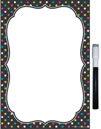 [TCRX77345] Chalkboard Brights Clingy Thingies Small Note Sheet with Pen (17.7cm x 25.4) Blank note sheet