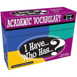 [TCRX7842] I Have... Who Has...? Academic Vocabulary Game (Gr. 3–4) (37cards)