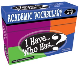 [TCRX7843] I Have... Who Has...? Academic Vocabulary Game (Gr. 4–5)  (37cards)