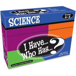 [TCRX7858] I Have... Who Has...? Science Game (Gr. 4–5) (37cards)