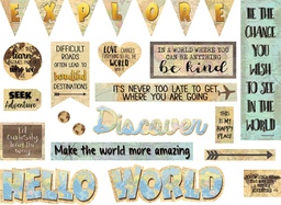 [TCR8624] Travel the Map Mini Bulletin Board